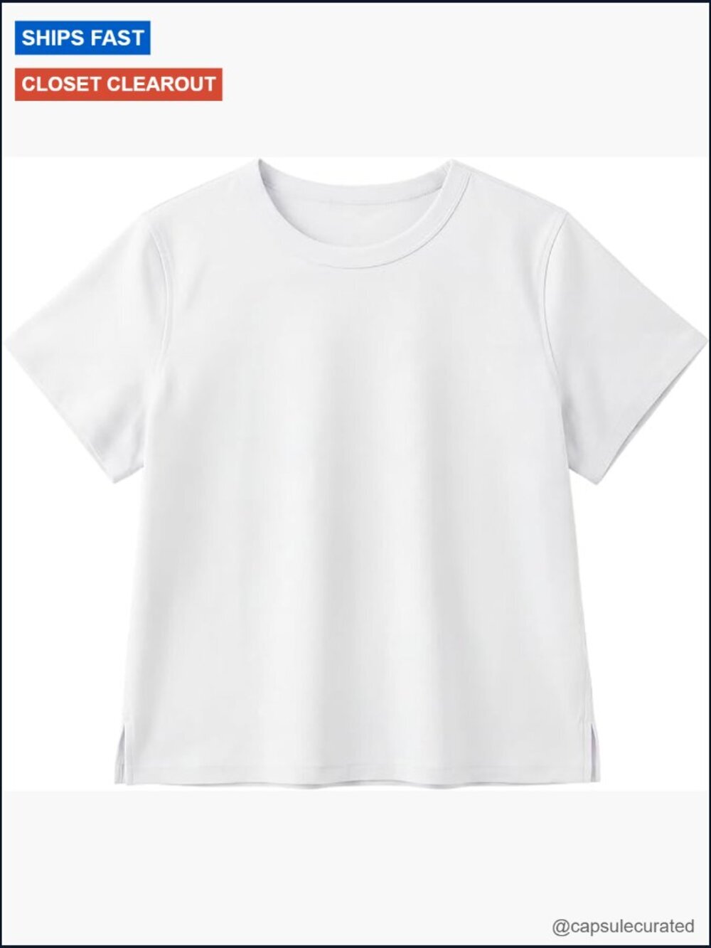 Women's 100% Cotton Crop Top Tee Crew Neck Short Sleeve Casual Summer Basic